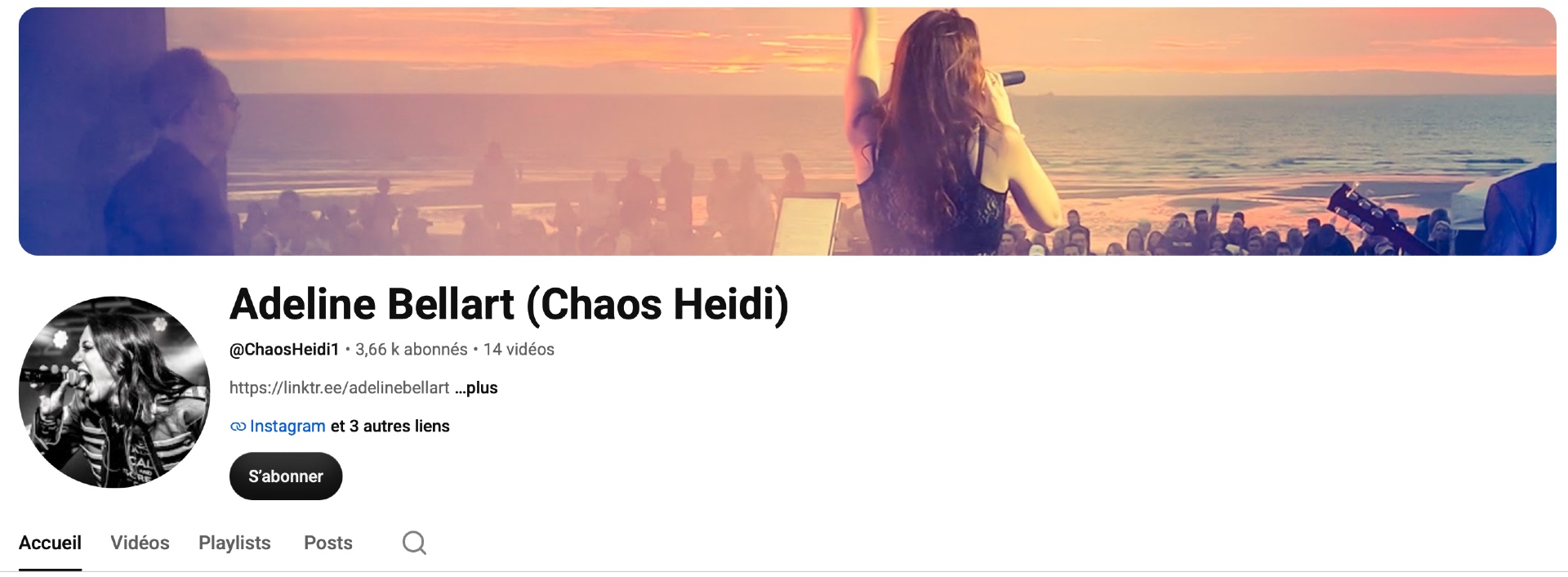 chaine YouTube d'Adeline Bellart